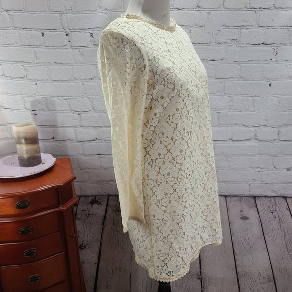 FRENCH Connection Cream Lace Long sleeve - Picture 4 of 16